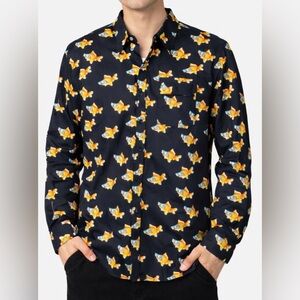 NEFF Goldfish Print Button-Down Shirt | Unisex M/L | NWT